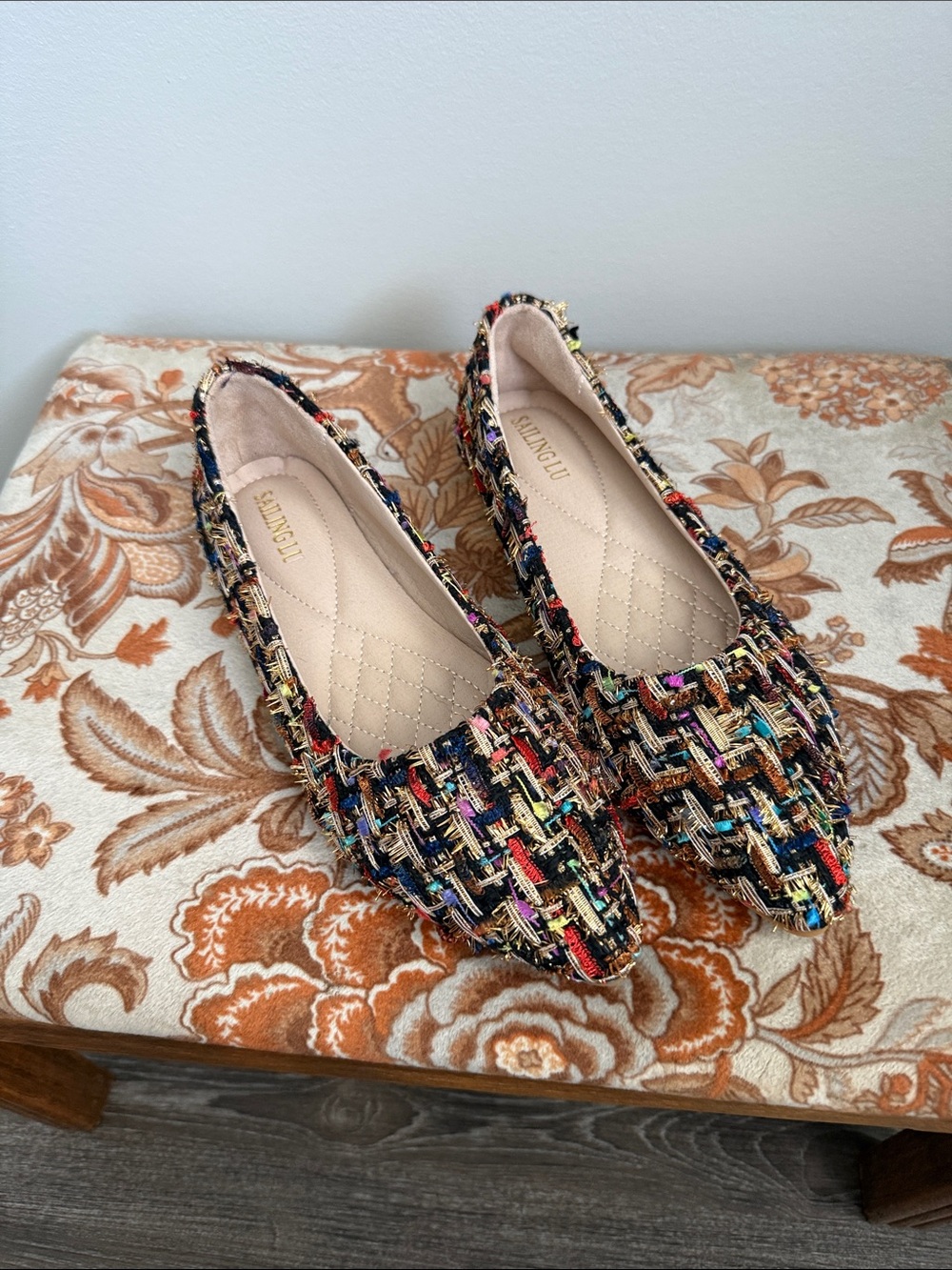 SAILINGLU Multicolor Tweed Loafers –Women’s 9